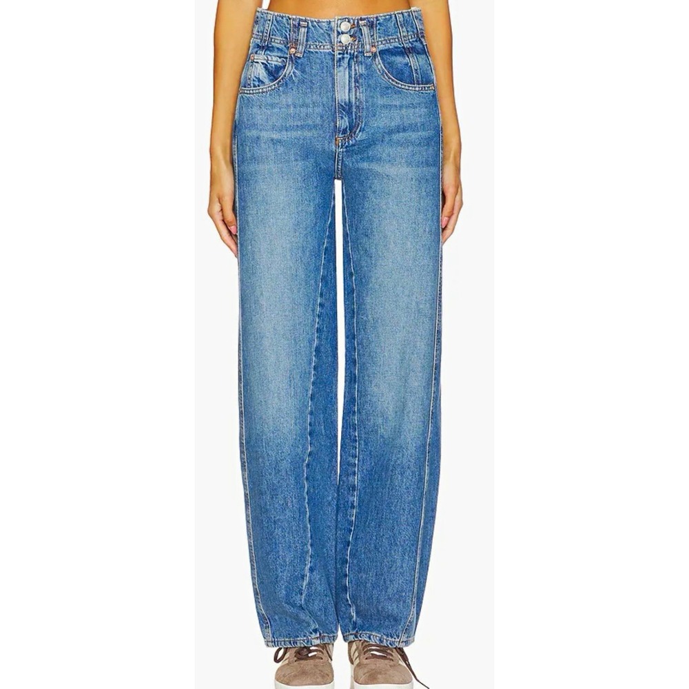 Free People We The Free Aster Straight Leg Denim Jeans Medium Wash Size 24